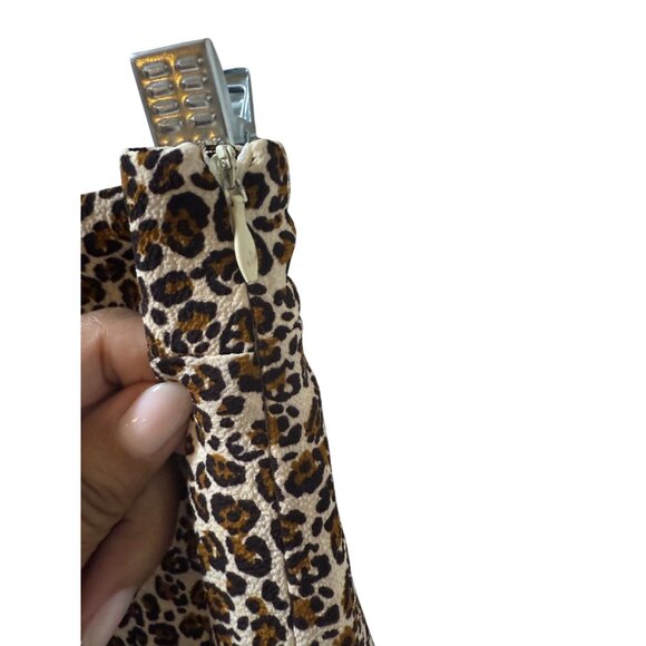 Aqua Womens Leopard Print Ruffle Mini Skirt Size‎ S - Picture 10 of 12